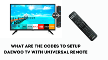 Daewoo TV Codes To Setup universal remote
