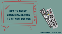 Hitachi Device setup with universal remote