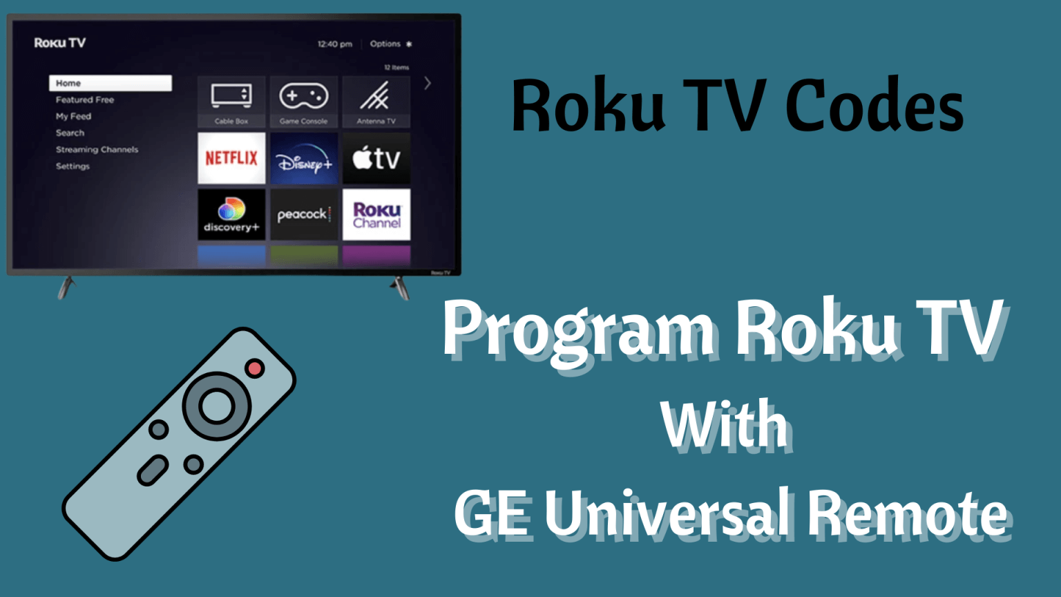 Roku Tv Universal Remote Codes & Instructions - Remotes Replacement