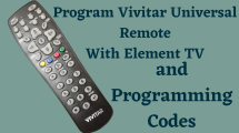 Element TV Vivitar programming steps