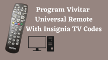 Insignia TV Vivitar Remote code