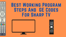 Sharp TV GE programming codes