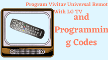 Vivitar Setup Guide With LG Codes