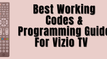 Vizio TV GE codes