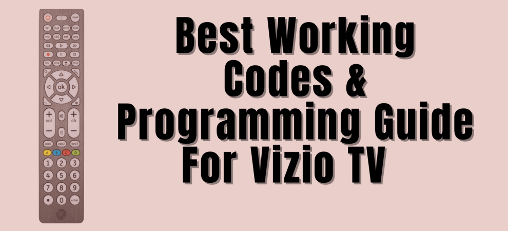 Vizio TV GE codes